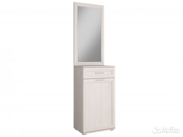 Джаз тумба с навесным зеркалом анкор белый