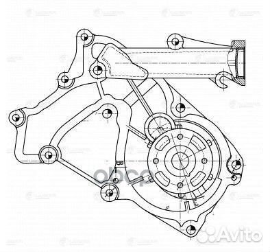Насос водяной для а/м Hyundai iX55 (08) /Kia So