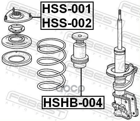 Опора амортизатора HSS-001 HSS-001 Febest