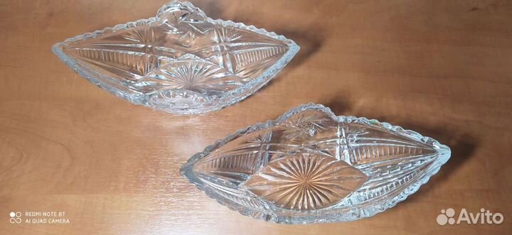 Хрустальные вазы салатницы ушедшей эпохи