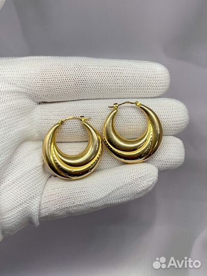 Золотые серьги 585 пробы