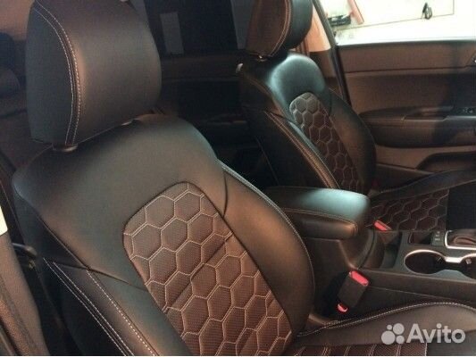 Каркасные авточехлы соты на KIA Sportage 4