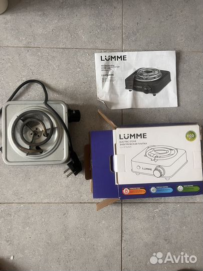 Электрическая плитка lumme LU-HP3640A сталь