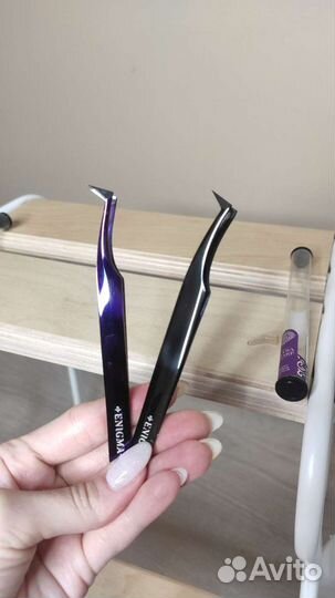 Пинцет для наращивания ресниц Enigma