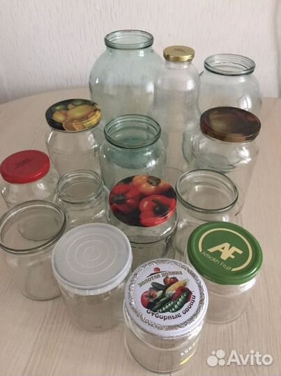 Банка стеклянная 3,2,1,07,05 л