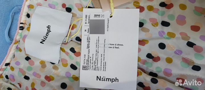 Бомбер Numph 702774 голубой