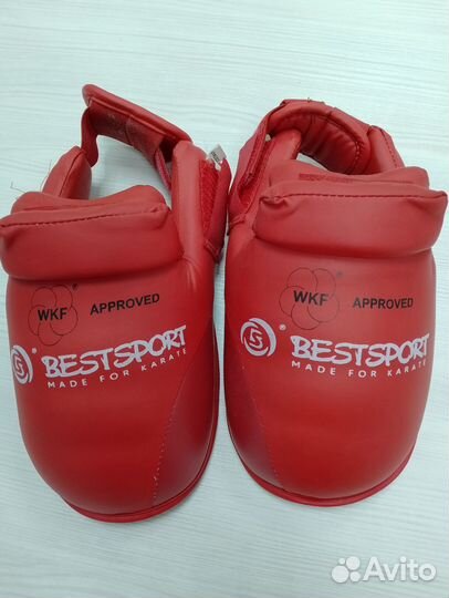 Комплект защиты голени и стопы для каратэ BestSpor