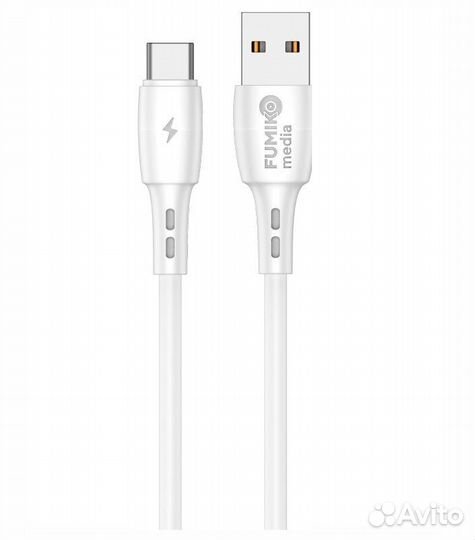 Кабель fumiko CA02 Type-C 3A Белый 1м