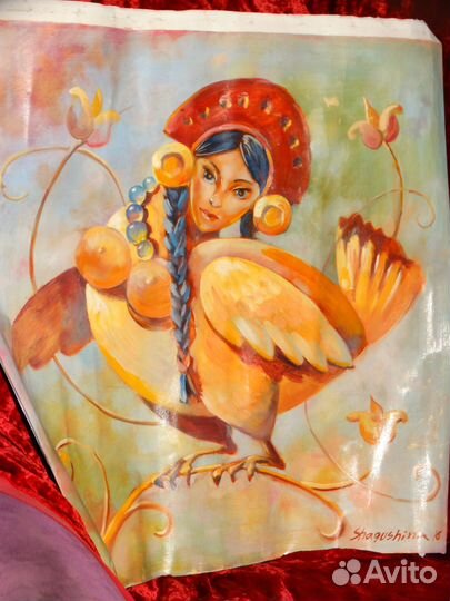 Шагушина Птица Гамаюн картина холст масло