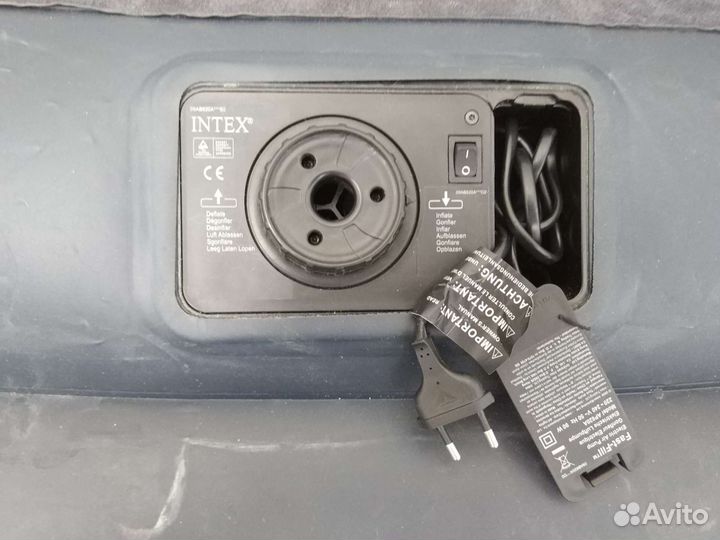 Надувной матрас intex с насосом
