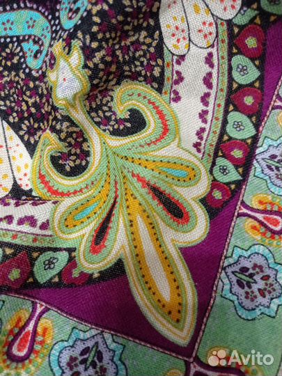 Платок шаль 130см шесть etro италия