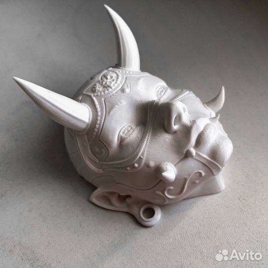 Японская маска Декор Ханья Hannya oni mask