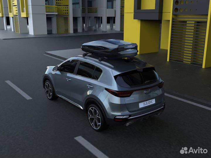 Автобокс багажник Lux для Kia Sportage