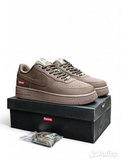 Кроссовки Nike Air Force 1 x Supreme Baroque Brown