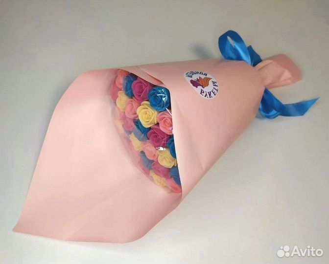 Букет - 29 Роз из Белого Шоколада