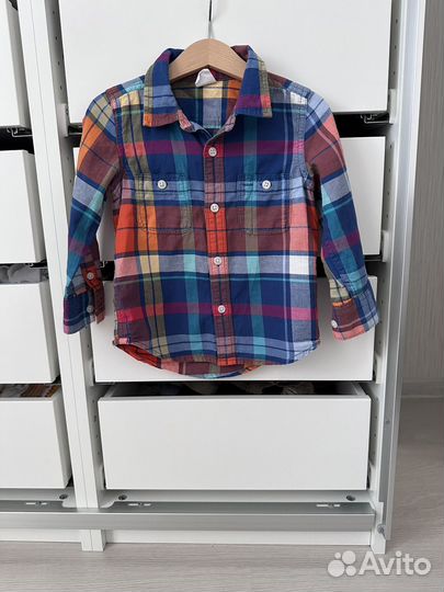 Рубашка gap в клетку на мальчика