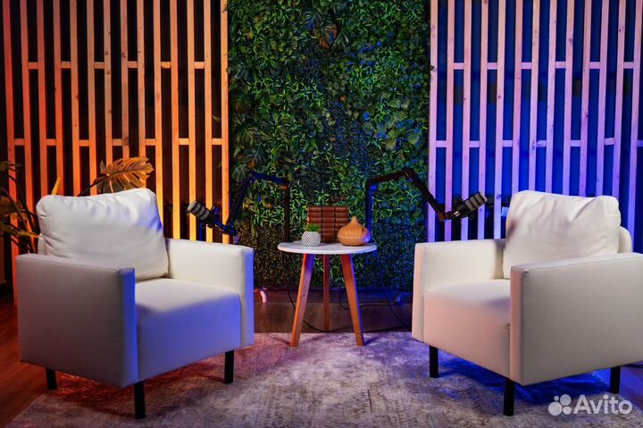 Видеостудия. Съемка подкастов, интервью, видеоурок