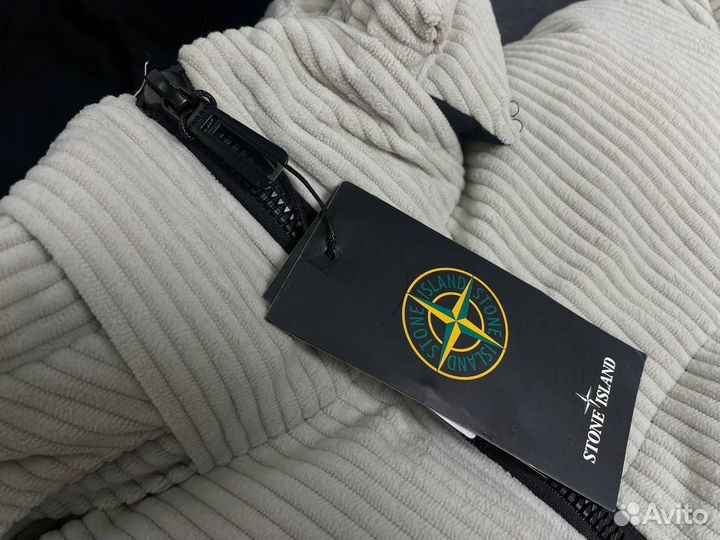 Вельветовый пуховик stone island