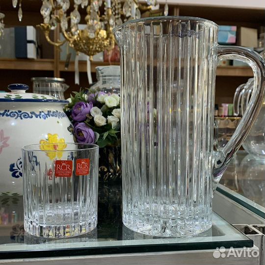 Графин и 6 стаканов Италия