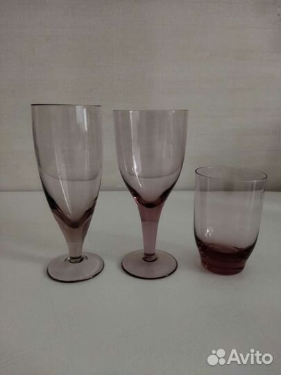 Набор винтажных рюмок, бокалов