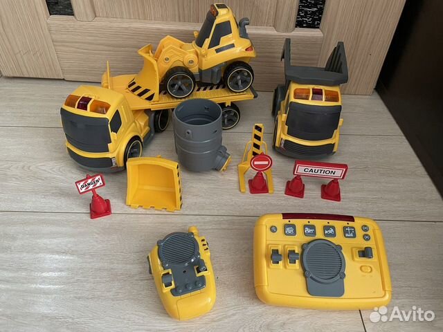 Silverlit бульдозер трак и самосвал