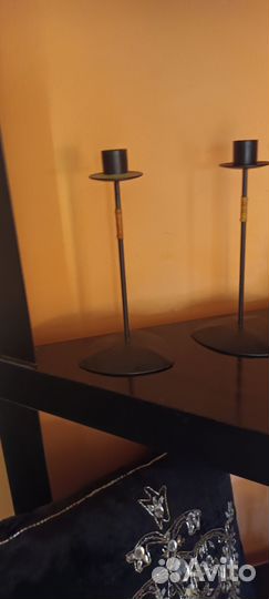 Подсвечник латунь, чугун, металл. Винтаж. СССР