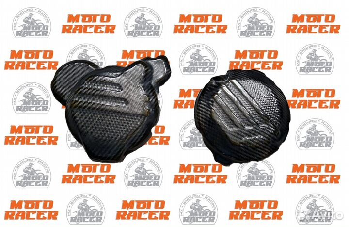 Защитные карбоновые крышки двигателя KTM