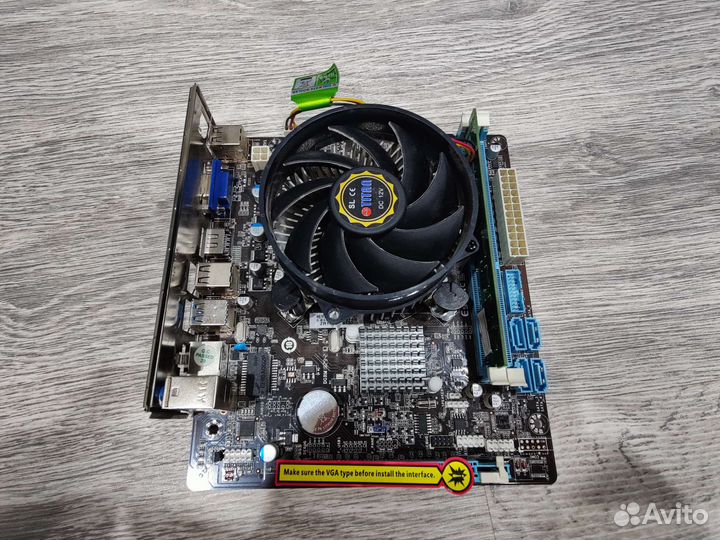 Мат. плата Esonic H61FEL-U, Intel G840, 2Gb