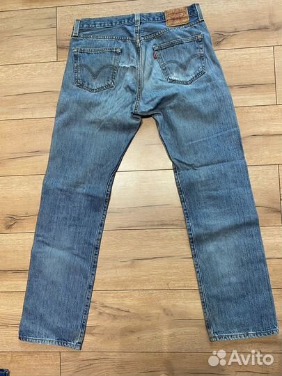 Джинсы Levis 501 33/34 голубые