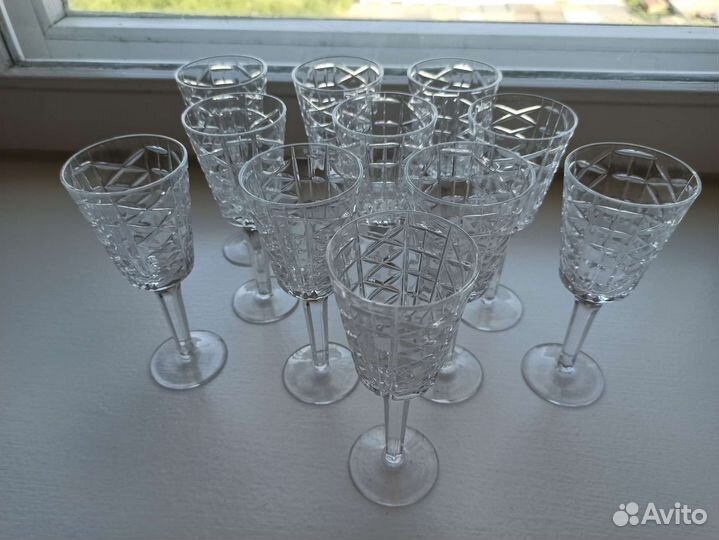 Хрустальные бокалы СССР 5 шт