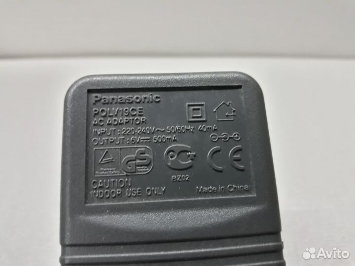 Блок питания Panasonic pqlv19CE 6V 500mA