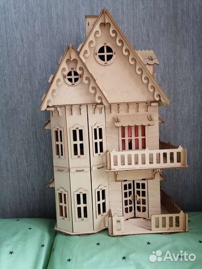 Кукольный домик с мебелью большой