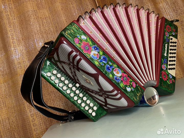 Гармонь с Заказной Росписью и Регистр Звонкий