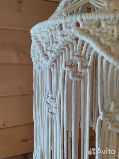 Абажур макраме, подвес