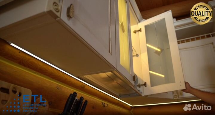 Умная система подсветки кухни с датчиками движения