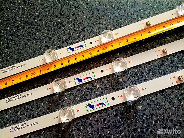 LED подсветка для тв ввк 43LEM-1089/FTS2T