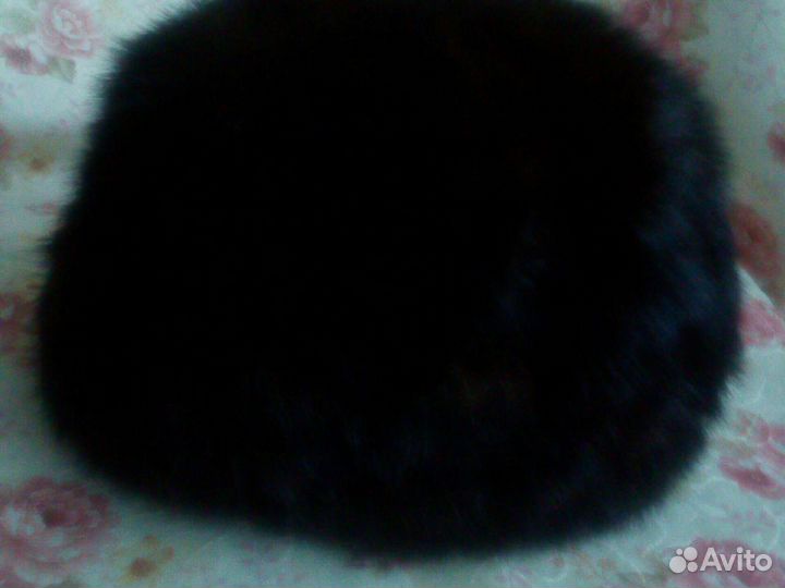 Берет женский черный норковый