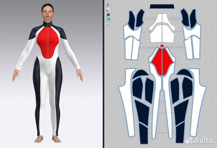 Визуализация Clo3d, Виртуальная примерка лекал