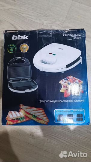 Сэндвичница bbk es028 белая