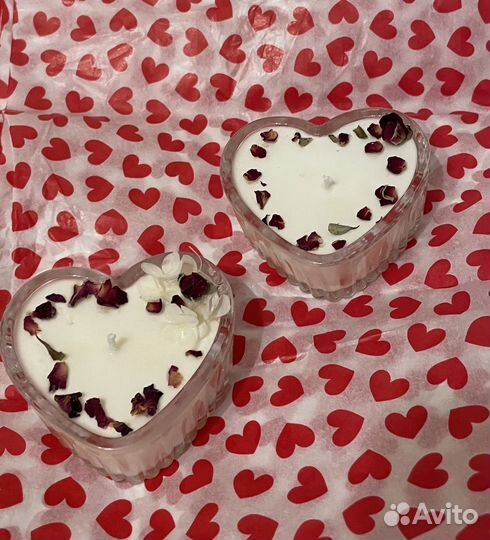 Романтические свечи ко Дню Святого Валентина