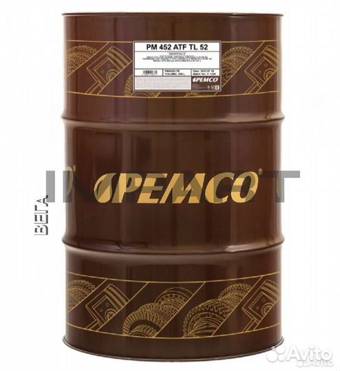Масло трансмиссионное pemco 452 ATF AG52 оптом