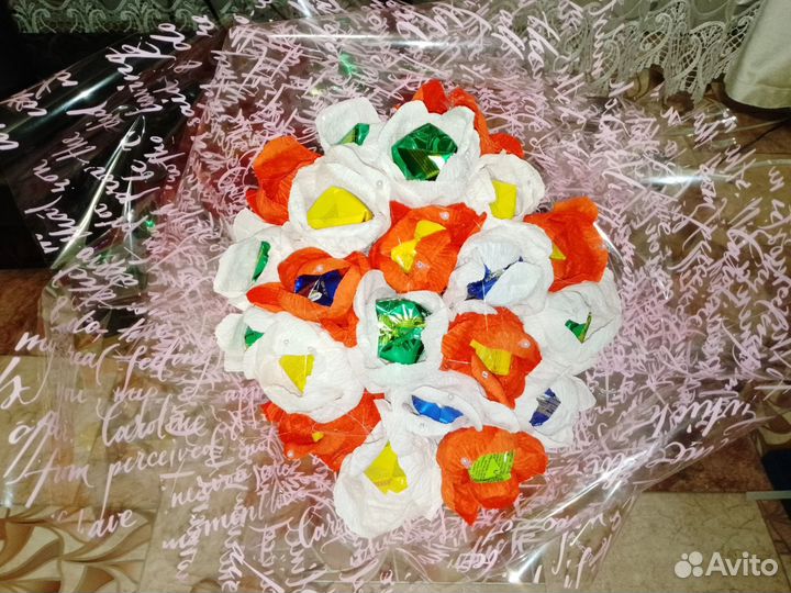 Съедобные букеты из конфет