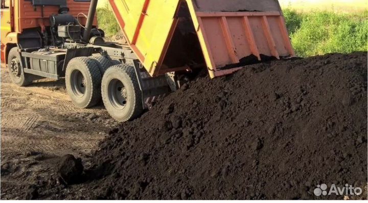 Плодородный грунт чернозем Песок Пгс 40 тонн