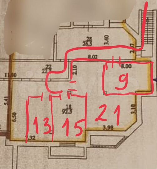 Свободного назначения, 60 м²