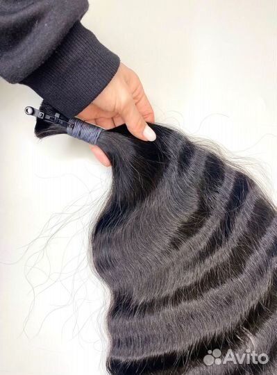 Волосы натуральные, 40см, кудри, надёжно