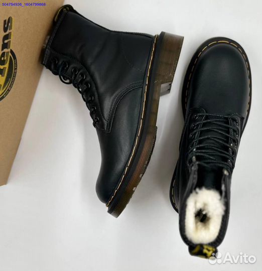 Ботинки Dr. Martens с мехом (Арт.86615)