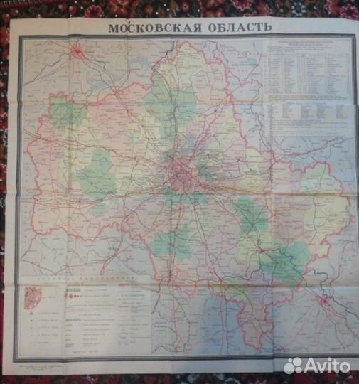 Карта московской области