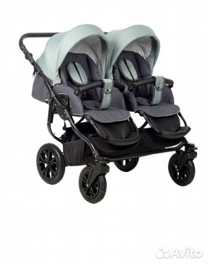 Коляска для двойни 2 в 1 Indigo