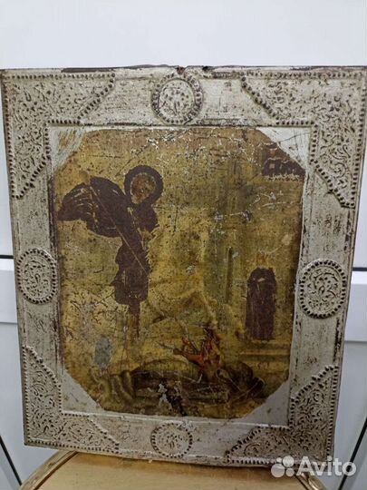 Икона старинная.Георгий Победоносец