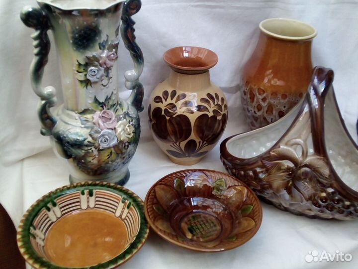 Ваза горшок кашпо керамика СССР